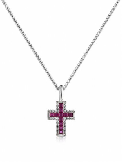 Collana Recarlo Donna in Oro Rubino 0.65 Ct ZU 302/BR - ZU 302/BR